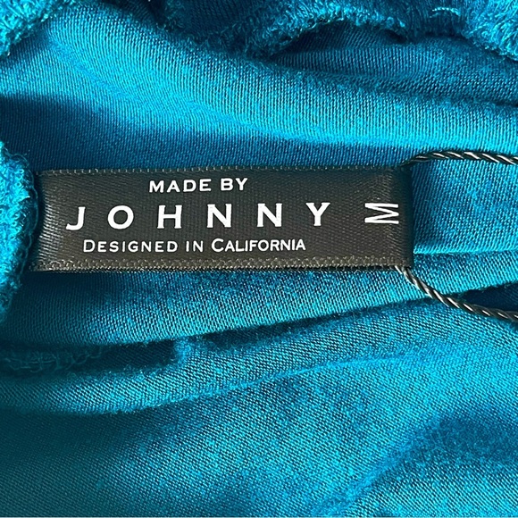 Made by Johnny dark turquoise long fold over waistband maxi skirt sz M - Picture 3 of 4